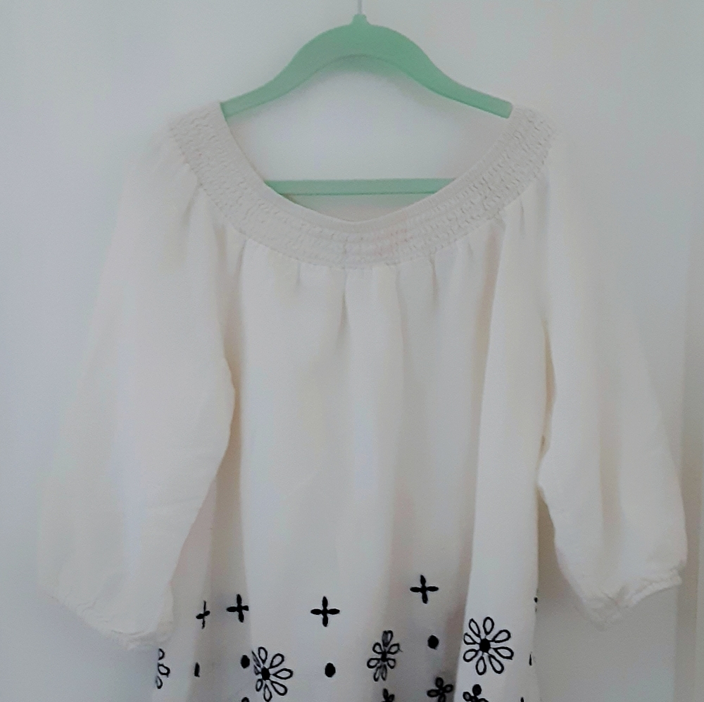 Off-the-shoulder blouse